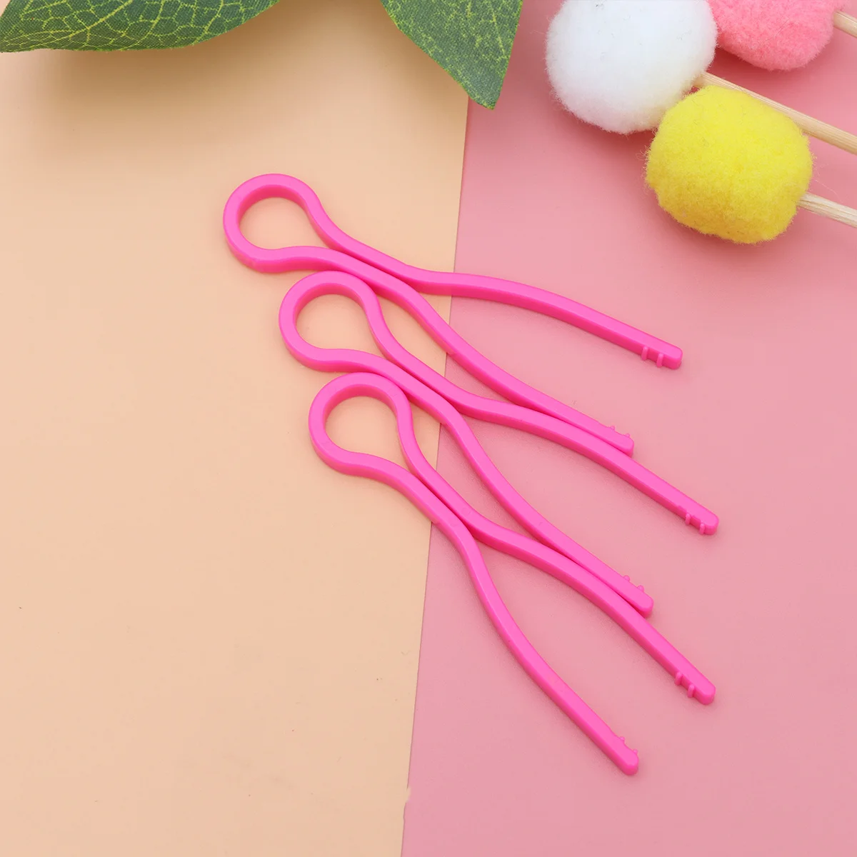 30 قطعة مقاطع بكرة بلاستيكية الخياطة الموضوع الأسطوانة ملفوفة المشبك مشبك ثابت قابلة لإعادة الاستخدام حامل الموضوع مناسبة للتطريز الوردي #6