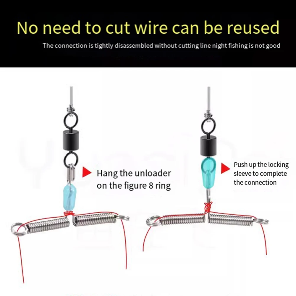 26.6*15.5 مللي متر تصميم مضاد للتشابك خفيف الوزن مقاس واحد يناسب معظم السنانير يمنع تشابك الخطاف لملحقات الصيد