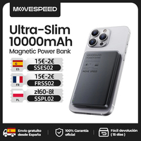 MOVESPEED S10 Magnetic Power Bank 10000mAh PD20W 22.5W Wireless Fast Charge Mini Portable Power Bank for iPhone Samsung Xiaomi
