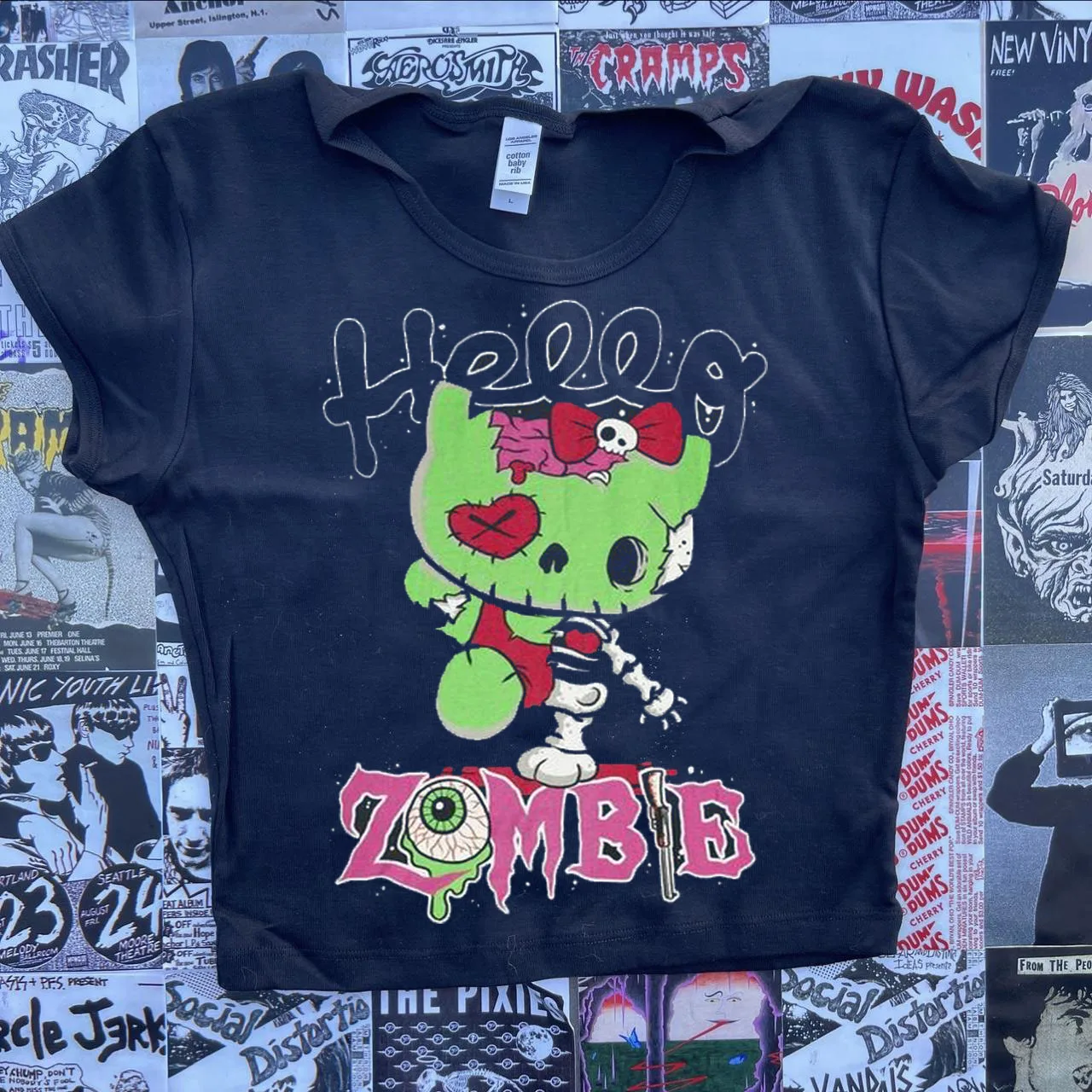 

Womens Star kawaii anime Print T-shirt Punk Y2K Baby Tee Short Sleeve Top Gothic Street T-shirt Women's Summer Top Emo Rock Girl