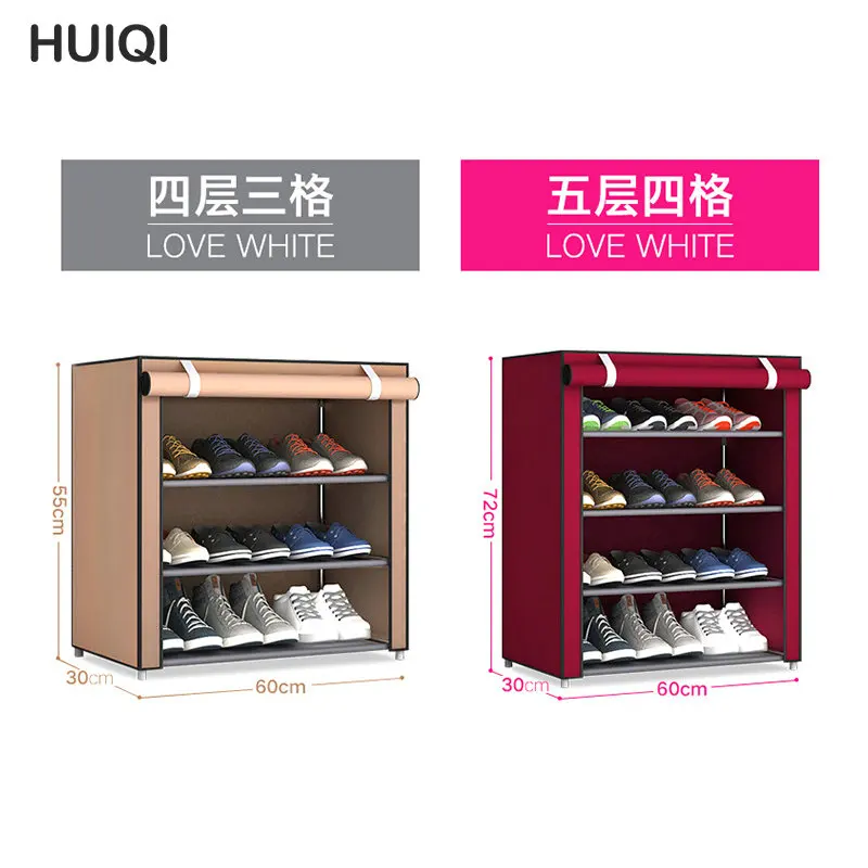 Nonwoven Dustproof Shoe Cabinet Hallway Saving Space Storage Shelf Storage Organizer Shelf Home Dorm Large Capacity Shoe Rack