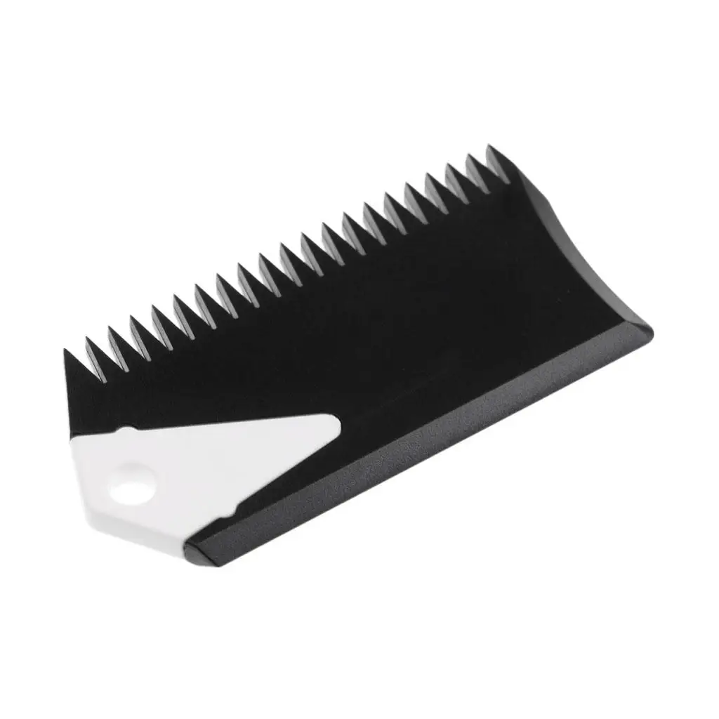 

Пластиковая восковая расческа для доски для серфинга, расческа для удаления воска с ключом для плавников, черная
