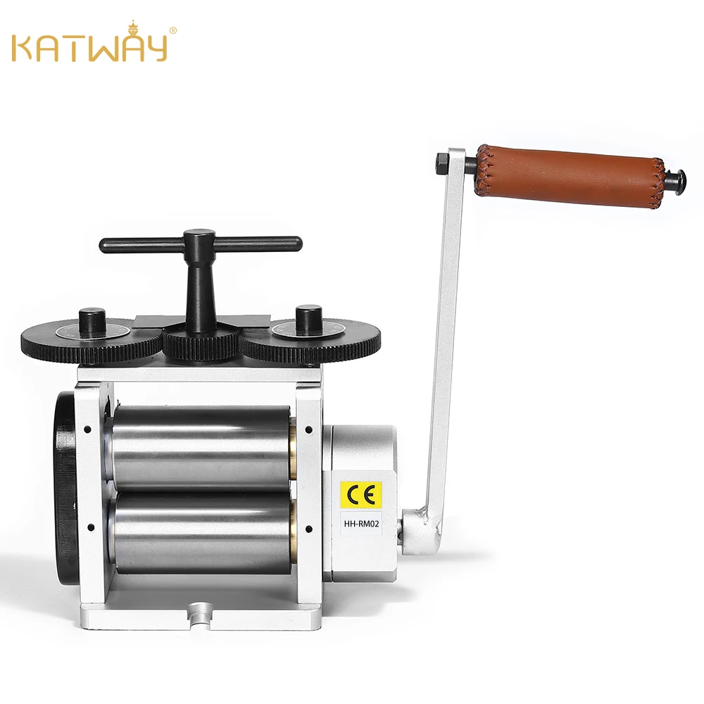 KATWAY Ring Making Jewellery Engraving Machine 130MM Silver Rolling Mill Jewelry Craft Engraver Tool Flat Metal Gold HH-RM02D