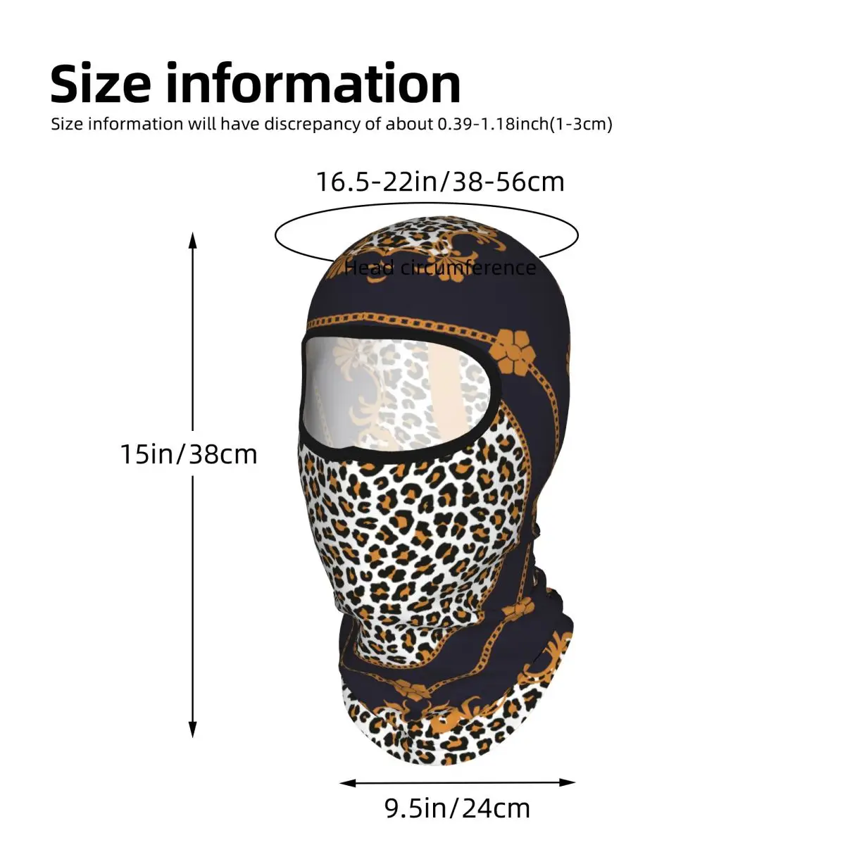 Leopard Print Outdoor Cool Sunscreen Motorcycle Face Moto Biker Wind Cap Mask Stopper Windproof Bicycle Cycling Headgear