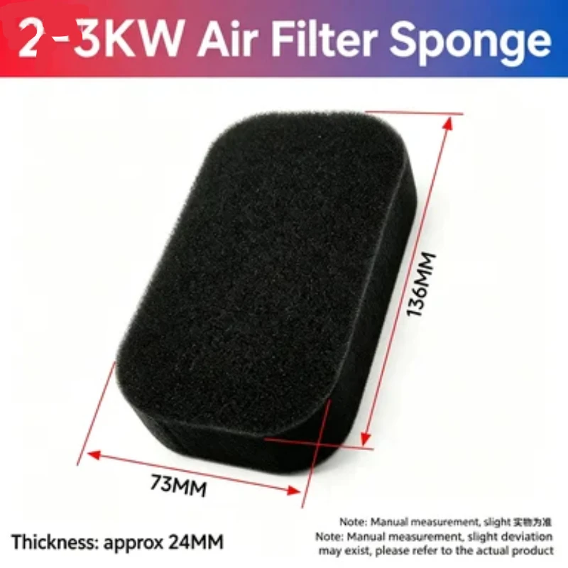 Air Sponge Filter Spare Parts for Generator, Fit 2KW 3KW 5KW 6KW 7KW 8KW Generator Set