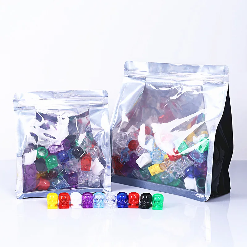 Newest 11*13mm 50pcs/bag  Disposable Miexd Colors Tattoo Skull Ink Cup