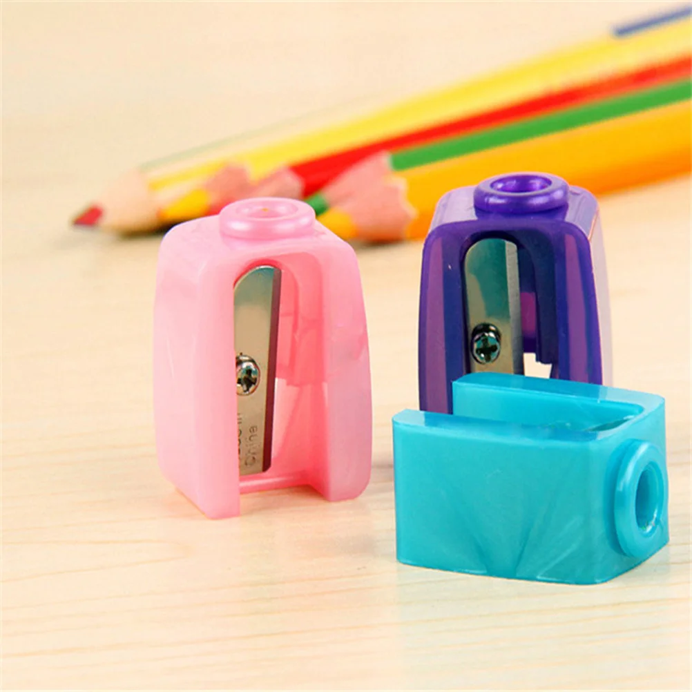 Sacapuntas para lápiz delineador de ojos, diseño compacto para delineador de labios y cejas, afilado eficiente, tamaño pequeño, fácil de guardar en cualquier lugar, 5 uds.