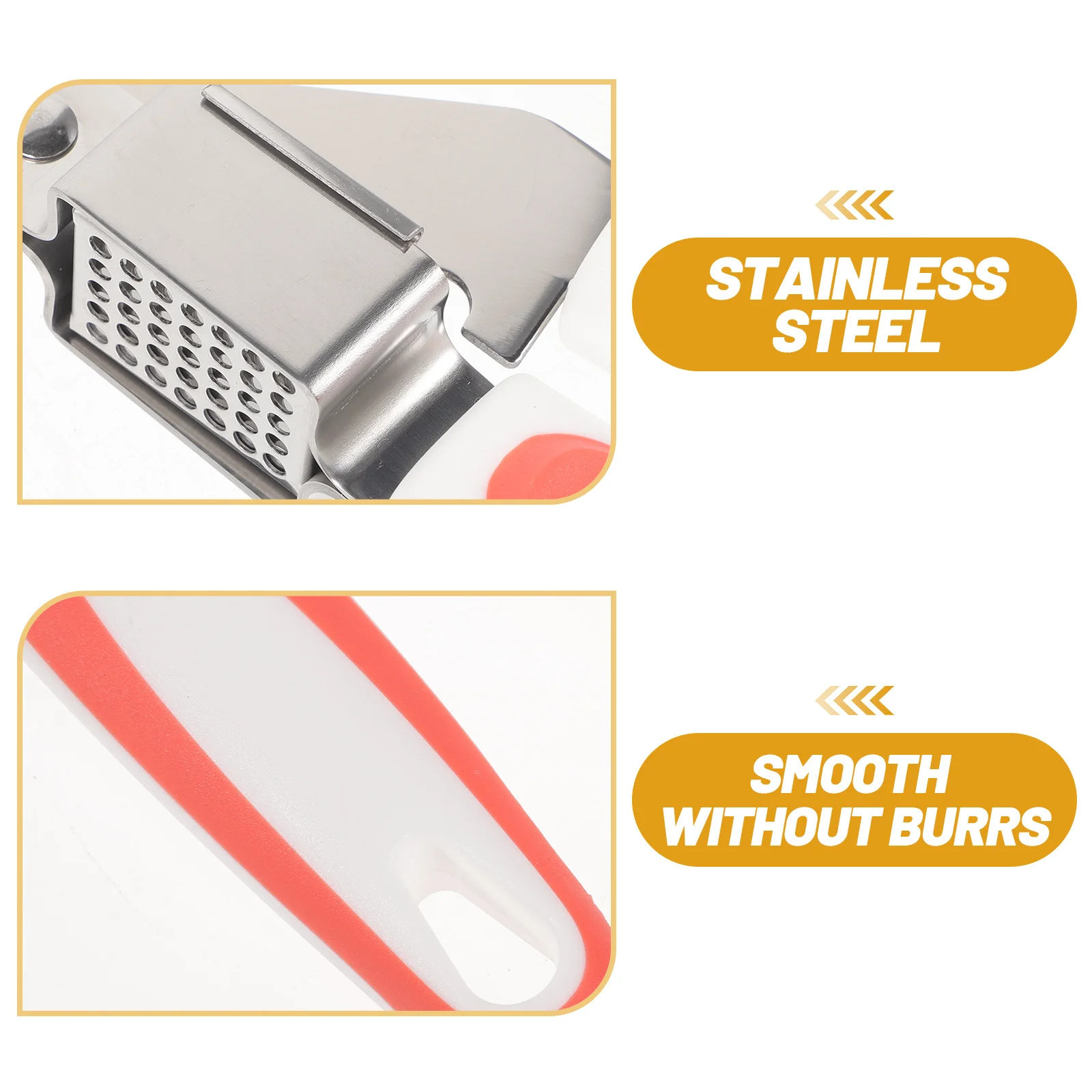 

Manual Garlic Press Stainless Steel Mincer Tool Easy Open Close Smooth Surface No Rust Garlic Press Tool Kitchen Tools