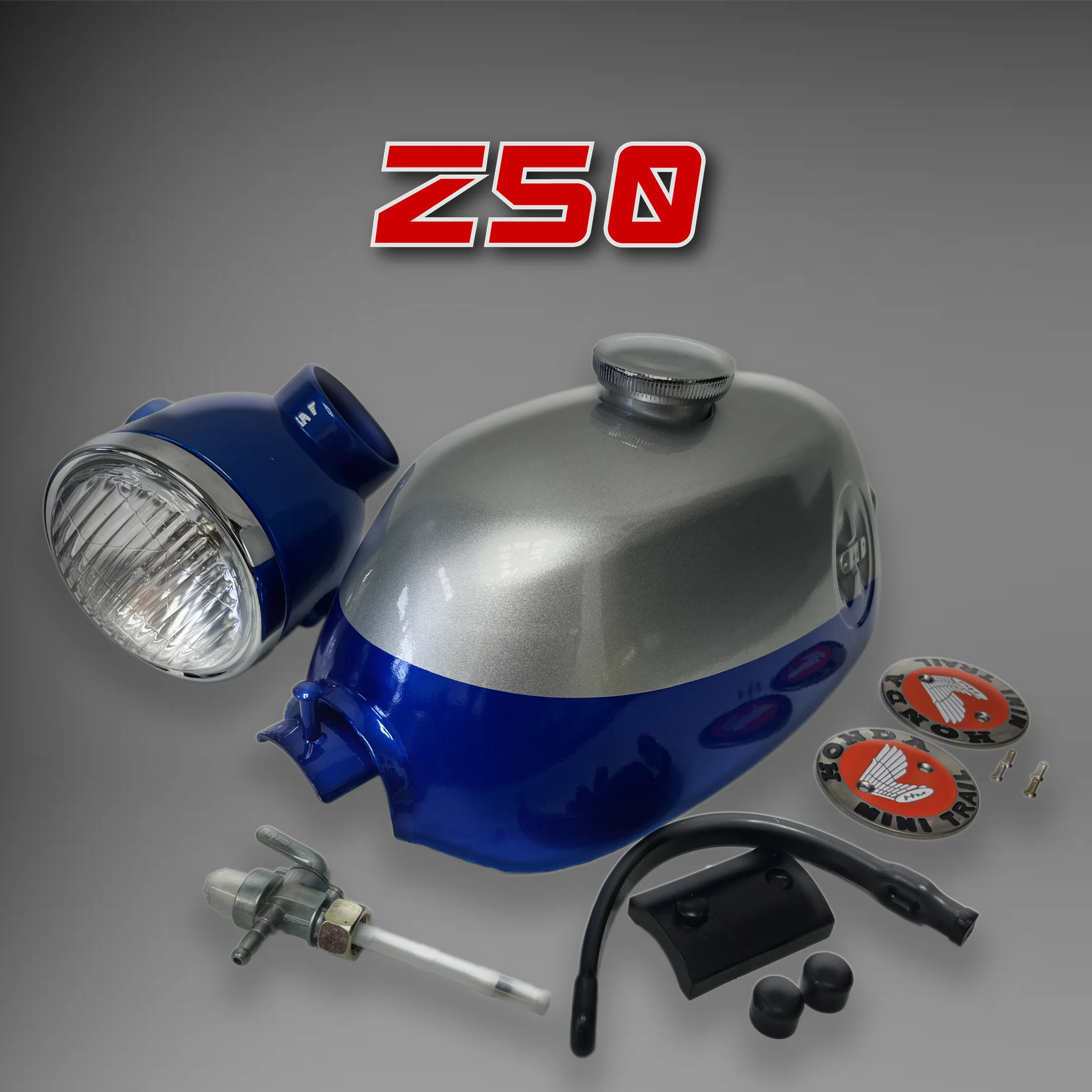 Z50 K0 K1 Fuel Tank Headlight Set Oil tank Kit with circular emblems for Monkey Z50 K0 K1