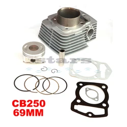 Motorcycle Cylinder Kit for CB250 CB 250 CBB250 250cc 69mm Off Road Dirt Bike KAYO CQR Engine Spare Parts