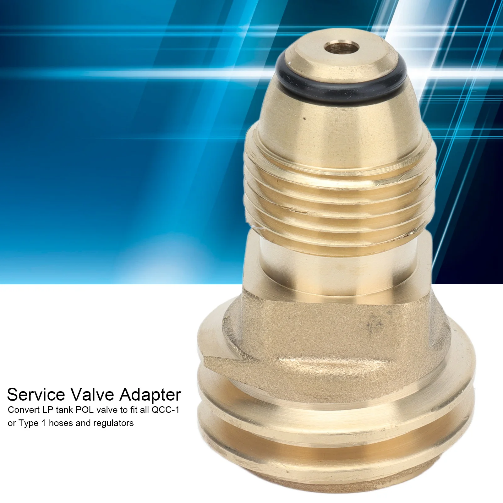 Propane Brass Fittings Adapter Converts LP POL Service Valve to QCC1 Type1 Hose Propane Brass Fittings Tank Adapter