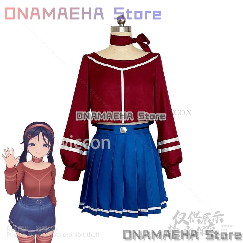 Anime Horror Game MiSide Cosplay Mita Мита Costume JK School Uniform Cute Mila Dress Lolita Wigs For Halloween Girls Woman