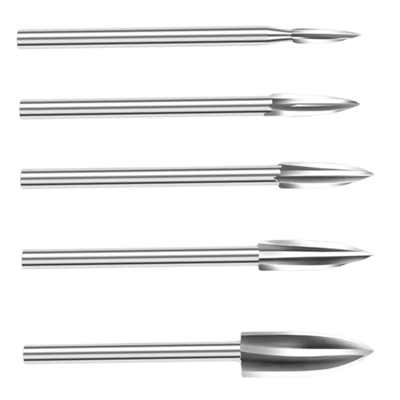 

A43F-Сверло для резьбы по дереву, набор сверл для гравировки из быстрорежущей стали, фрезерный станок для корней, заусенцы, точная резьба по дереву, 5 шт.