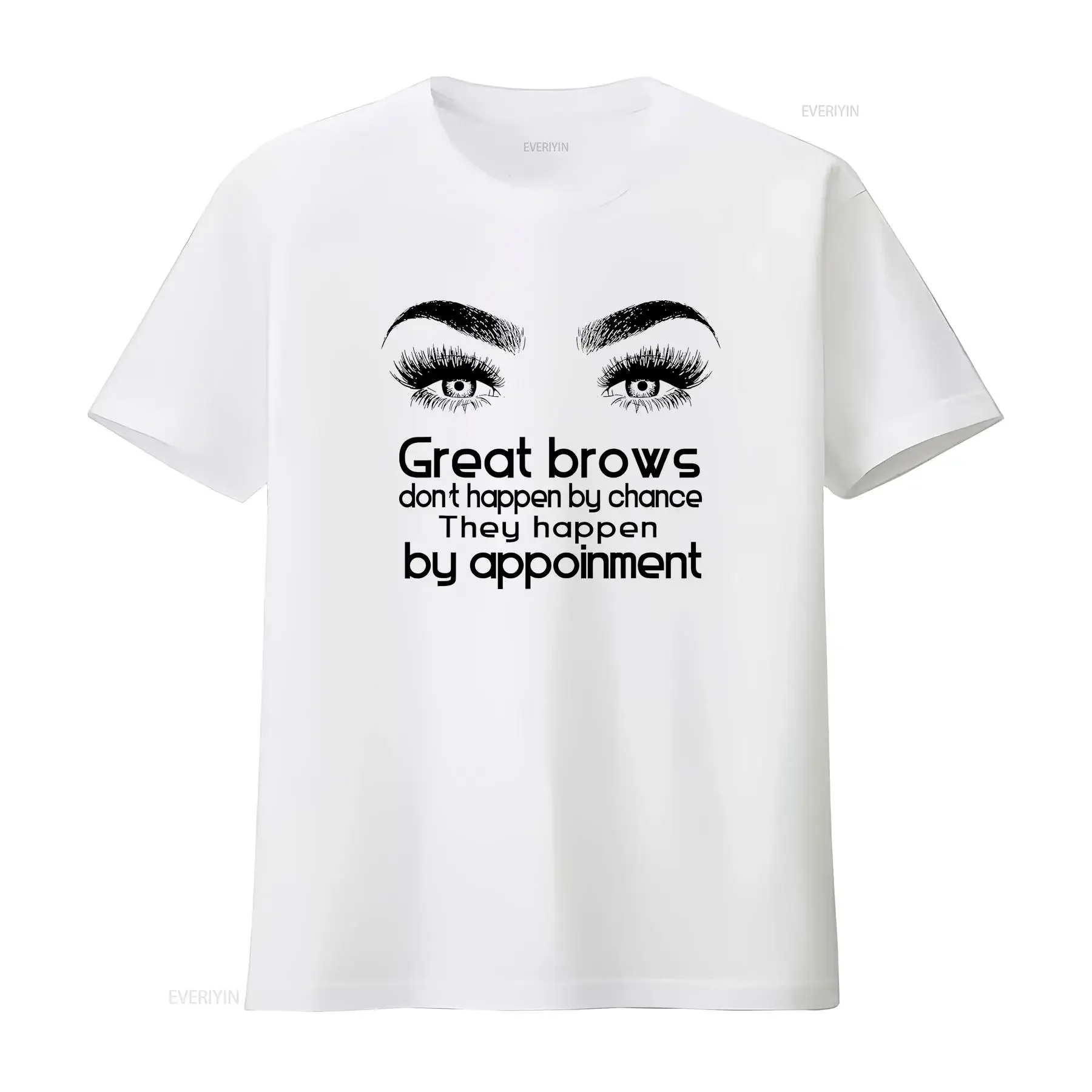 Makeup Artist Cute Microblading Brow Design T Shirt  vintage Washed Slightly streetwear Top For Everyday Wear Breathable