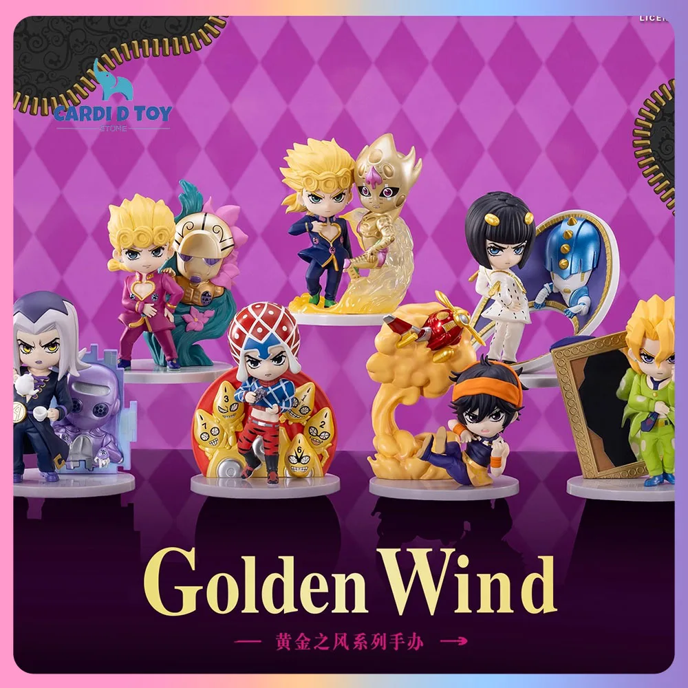 

New Genuine Gong“Jojo'S Bizarre Adventure Blind Box Golden Wind Jonathan Joestar Anime Figures Mystery Box Dio Brando Gift Toy