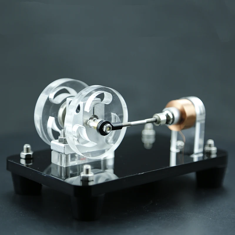 Single cylinder electromagnetic engine, dual cylinder array electromagnetic engine model, solar creative gift ornament