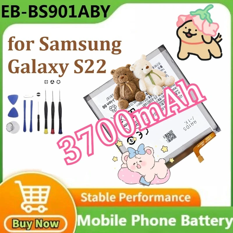 

2025 Years New EB-BS901ABY EB-BS906ABY EB-BS908ABY Battery for Samsung Galaxy S22 /S22 Plus /S22 Ultra Batteries+Tools
