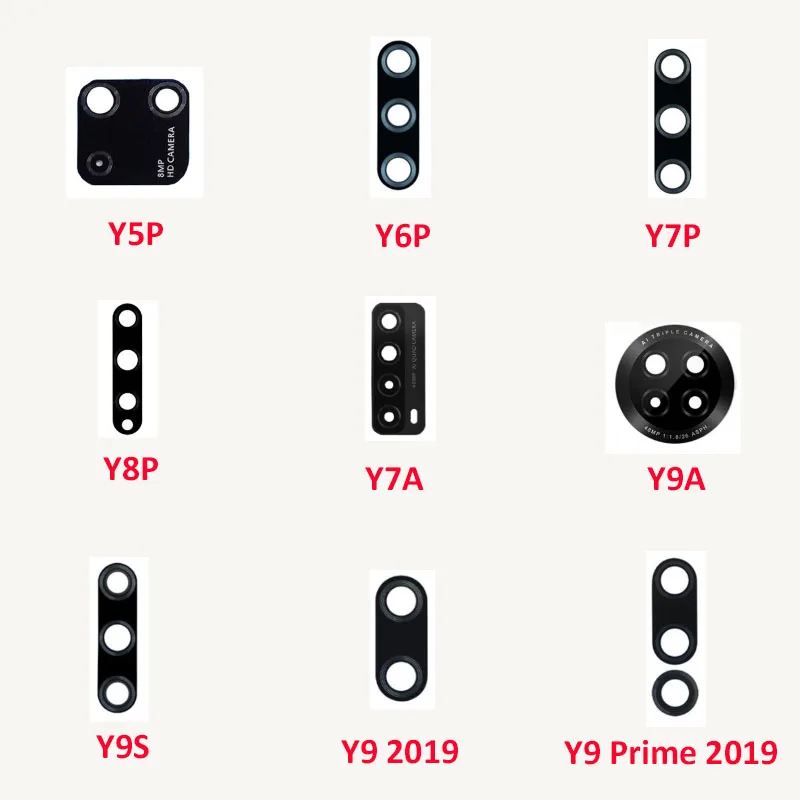 

Rear Back Camera Lens Glass For Huawei Y7A Y9A Y9S Y5P Y6P Y7P Y8P/Y9 2019/Y9 Prime 2019 Cover with Adhesive Sticker Repair Tool