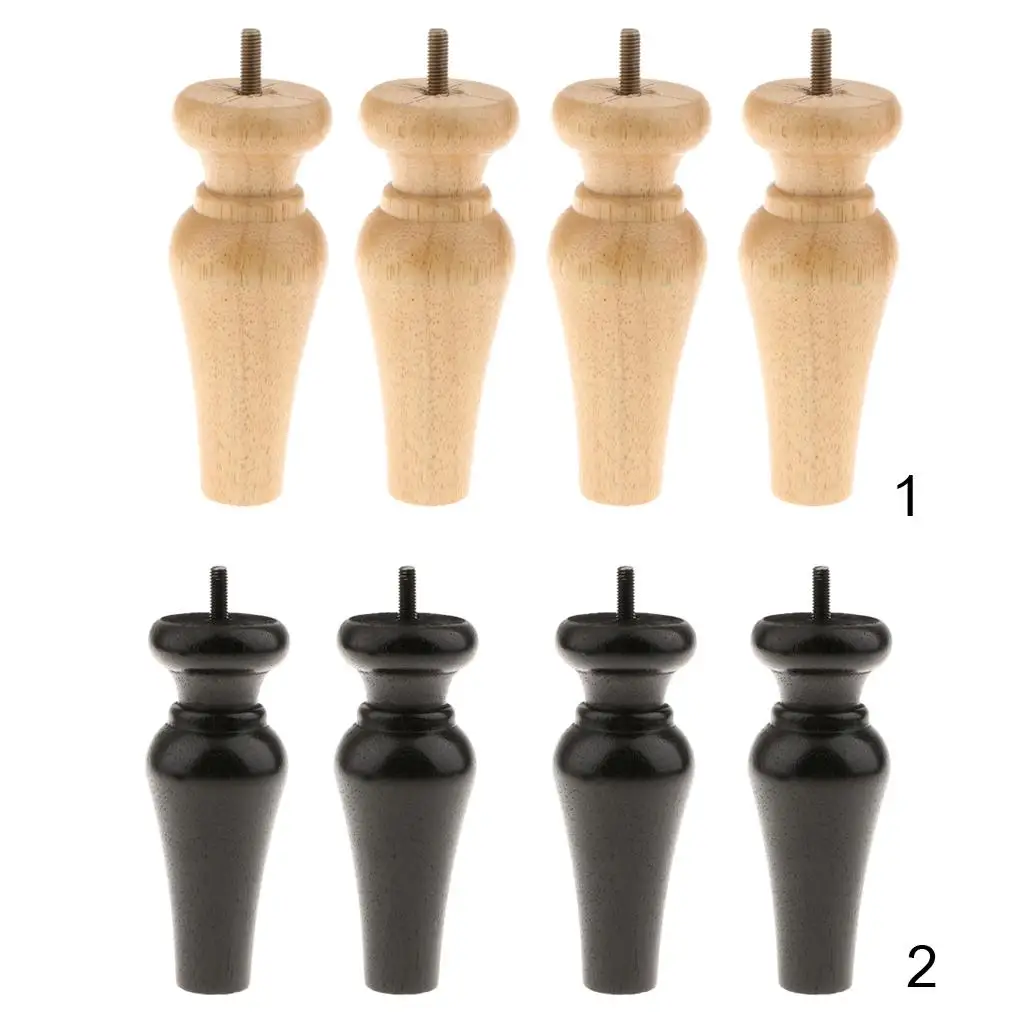 Wooden Furniture Legs Irregular Shape Sofa Feet Replacement Parts for Living Room and Bedroom