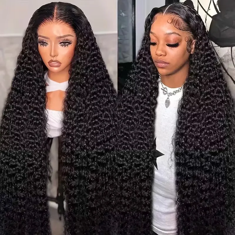 

Deep Wave Lace Front Wigs Human Hair for Women 200 Density 6X4 HD Transparent Lace Closure Human Hair Wigs with Baby Hair