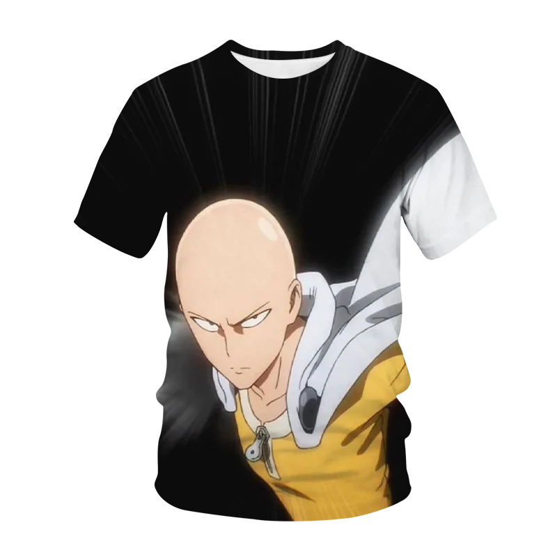 Anime One Punch Man Saitama Cosplay Clothing 3D Printed Men/Women T-shirts Summer Short sleeve Tee Kid Tops Oversized Streetwear