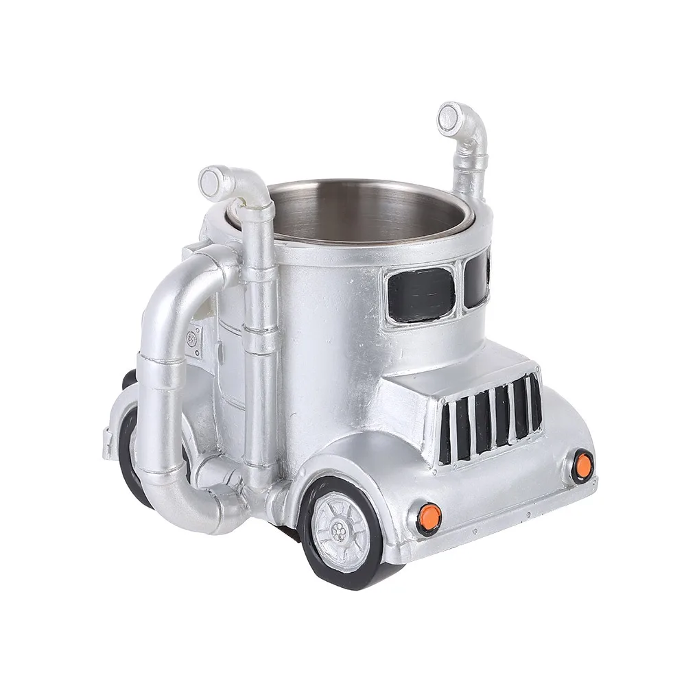 Durable Truck Coffee Mug Semi Truck 11 Ounces Coffee Cup Semi-trailer Shaped Handcrafted Semi-Truck Coffee Mugs For Men