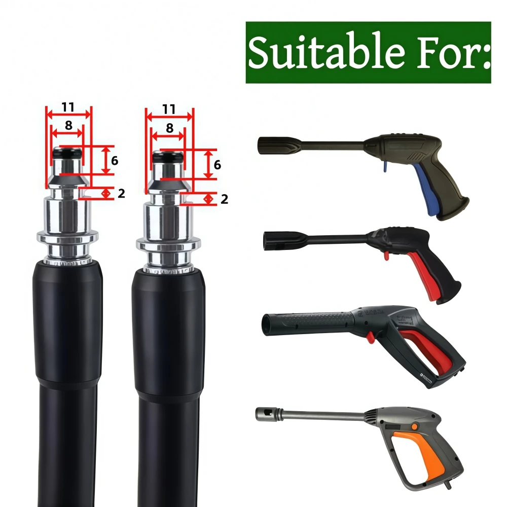 5~30m Car Washer Hose 6090psi Super Flexible Pressure Cleaning Machine Hose Water Cleaning Extension Hose for Bosch Black Decker image 2