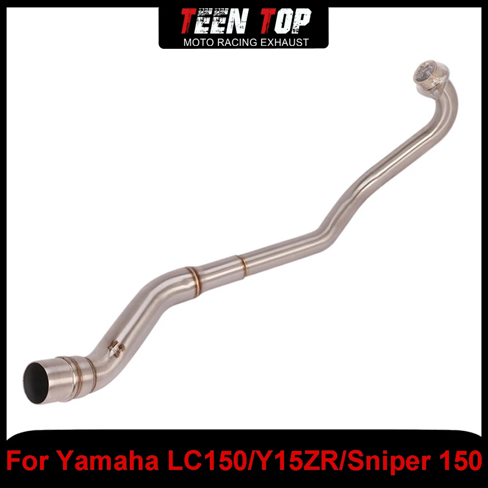 For YAMAHA LC150/Y15ZR/Sniper 150/MSKING150/EXCITER150 Exhaust Elbow Motorcycle Escape Front Link Pipe Modified Stainless Steel