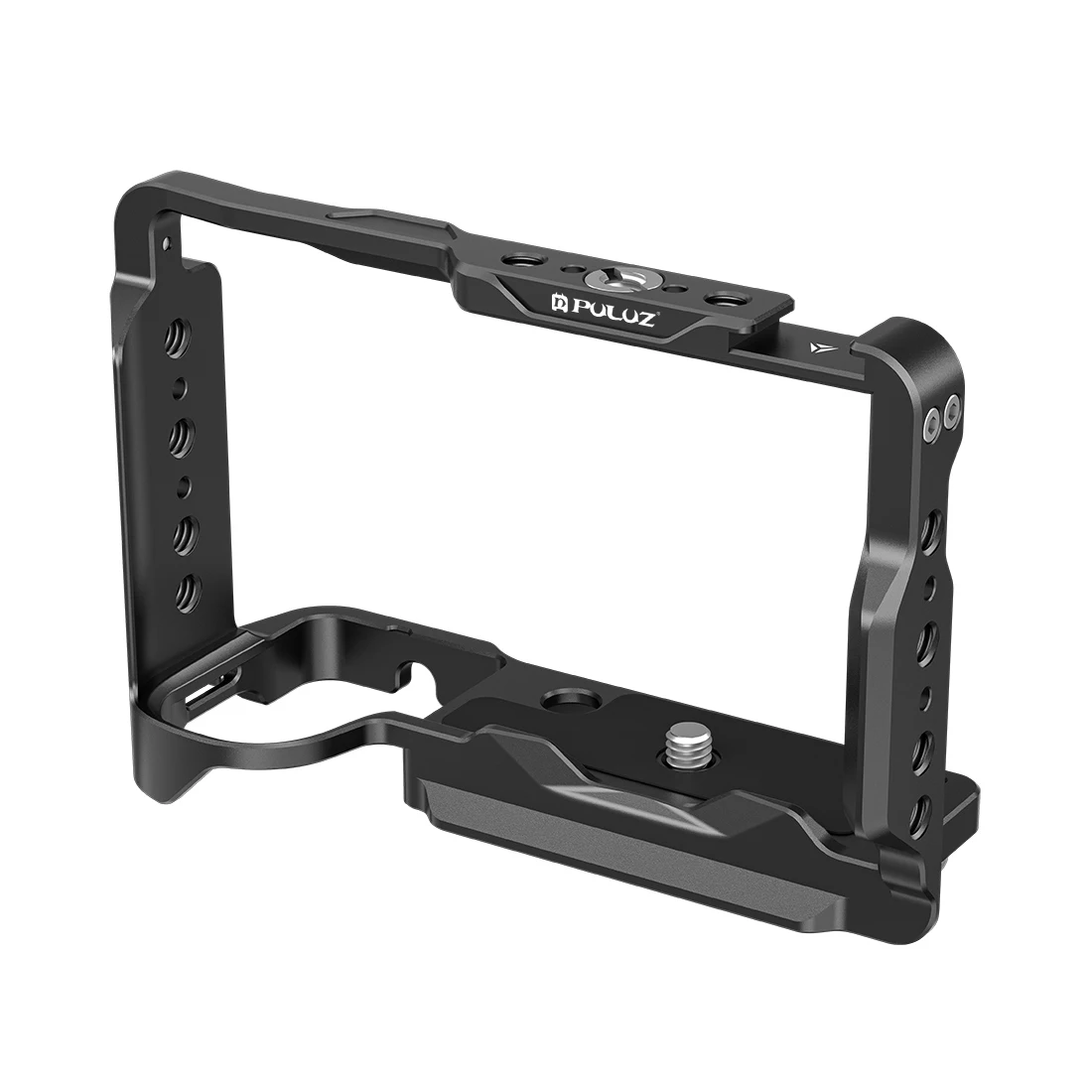 PULUZ Aluminium Camera Kooi voor Sony ZV-E10 II/ZV-E10M2 Stabilizer Rig Ingebouwde Meerdere 1/4 3/8 Schroefgaten Metalen Kooi