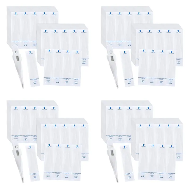 AINY-800Pcs Disposable Probe Covers For Digital Thermometers Universal Thermometers Sleeves For Accurate Sanitary Oral Ear
