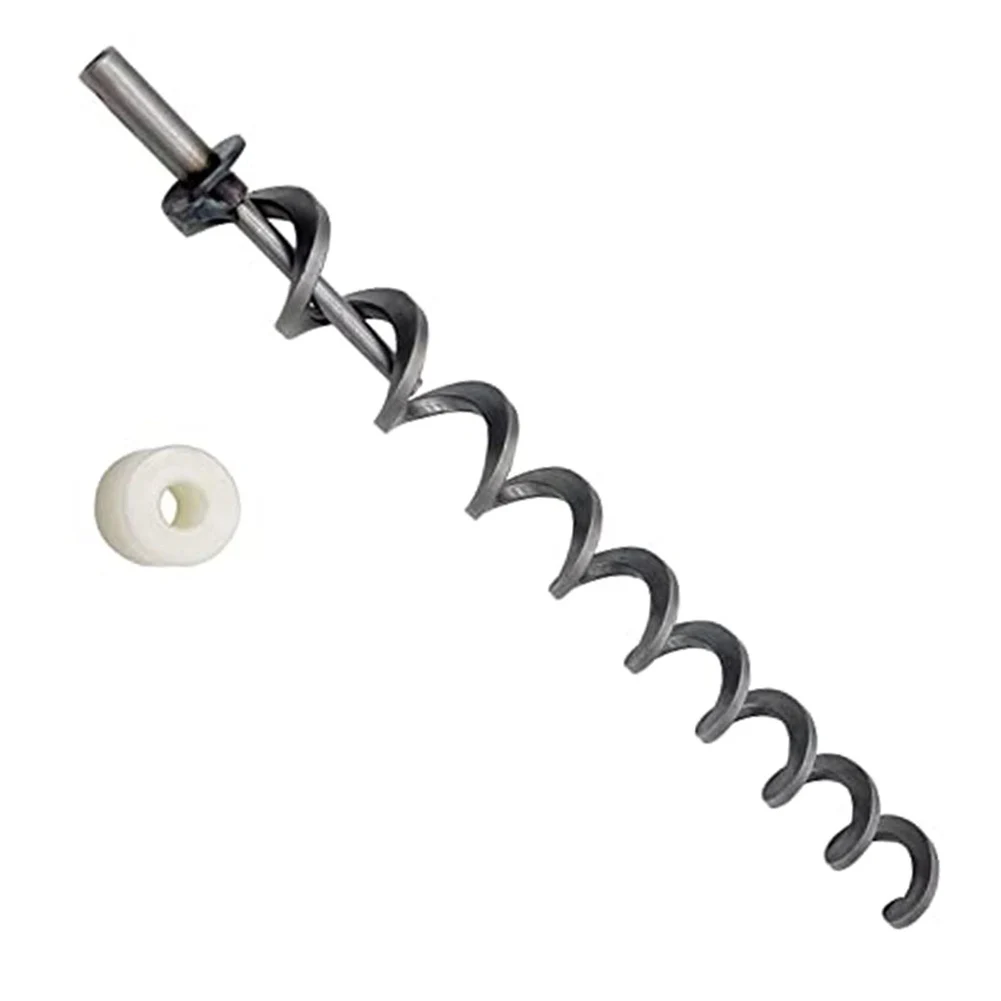 Black Auger Shaft Screw Pellet Grill Parts Easy Installation Accurate Size Heavy-duty Material Perfect Compatibility