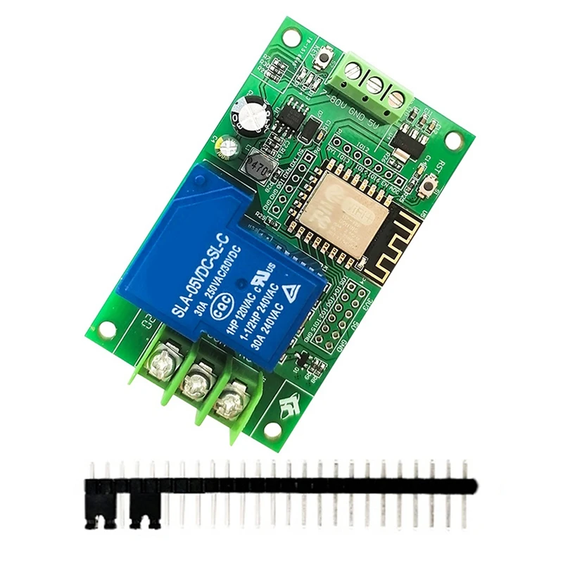 

DC7-80/5V Power Supply ESP8266 Development Board Wifi Single 30A Relay Module ESP-12F Development Board