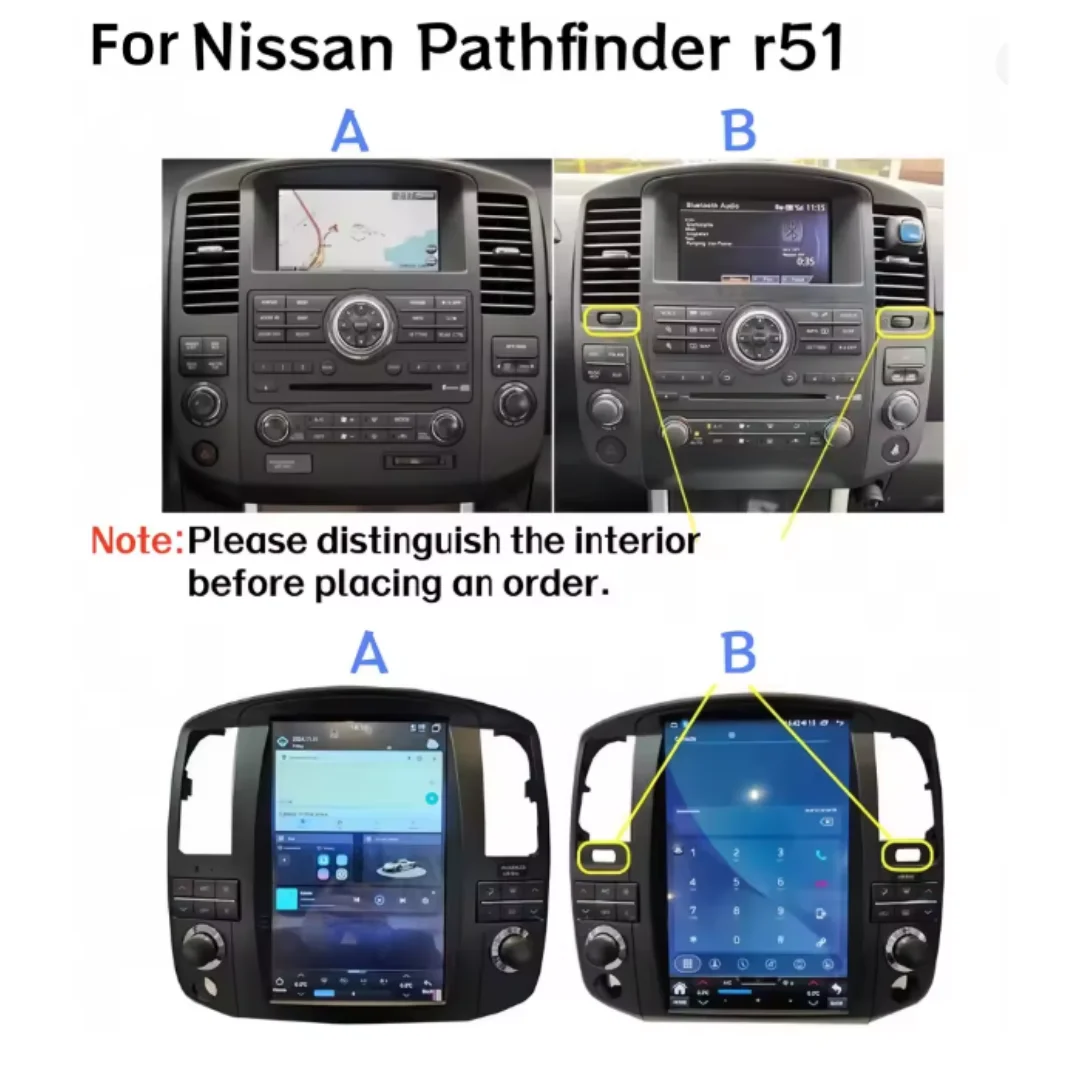 Android Audio For Nissan Navara D40/Pathfinder R51 2008 2009 -2015 Car Intelligent Systems Wireless Carplay Multimedia Player