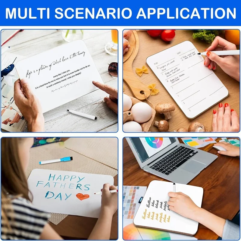 SR-Small Dry Erase Board,Mini Whiteboard Double Sided Portable For Students Teachers School Supplies Kit