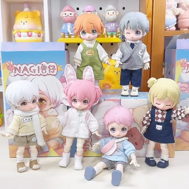 

Original Nagi Kindergarten Series Blind Box Cute Bjd Dolls Mystery Box Action Figure Model Decor Guess Bag Girls Surprise Toy Gi