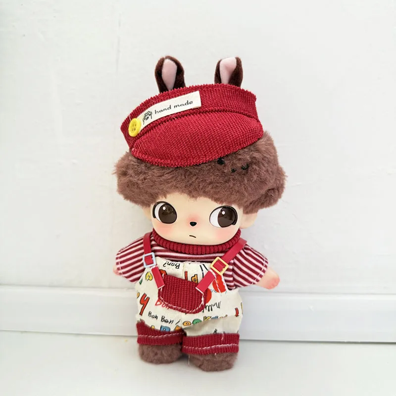 

Creative Noble-Style Gray White Couple Outfit Set – Doll Clothes For DIMOO WORLD Plush Charms 15cm/17cm Labubu Dolls