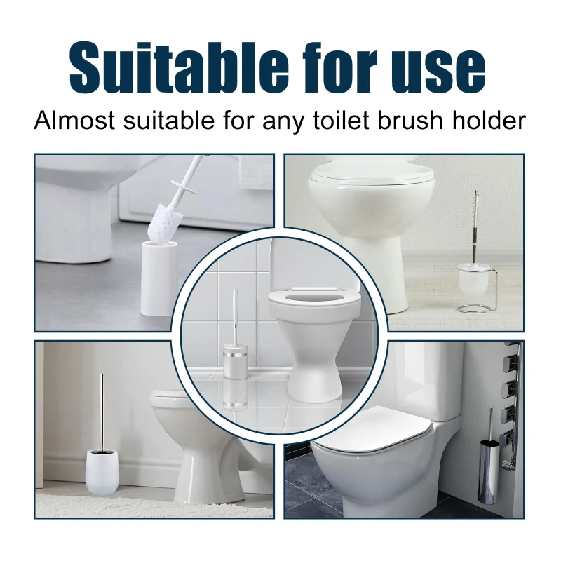 Confezione da 1 tampone per scopino per WC Soluzione pulizia facile conveniente per bagni domestici pubblici 203C
