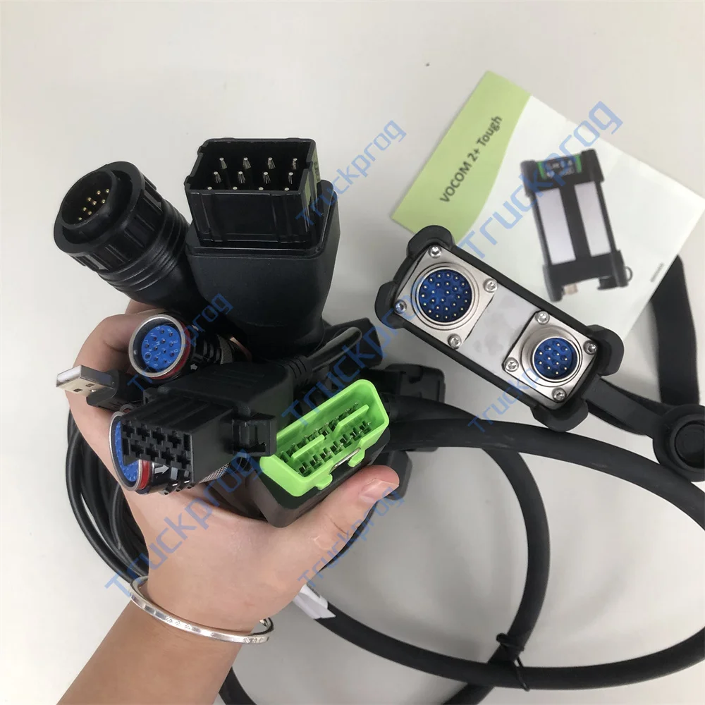 Original Vocom 2+ 88894400 Heavy Duty Truck Excavator Diagnosis OBD Scanner Cable VOCOM2 Interface PTT Software Diagnostic Tool