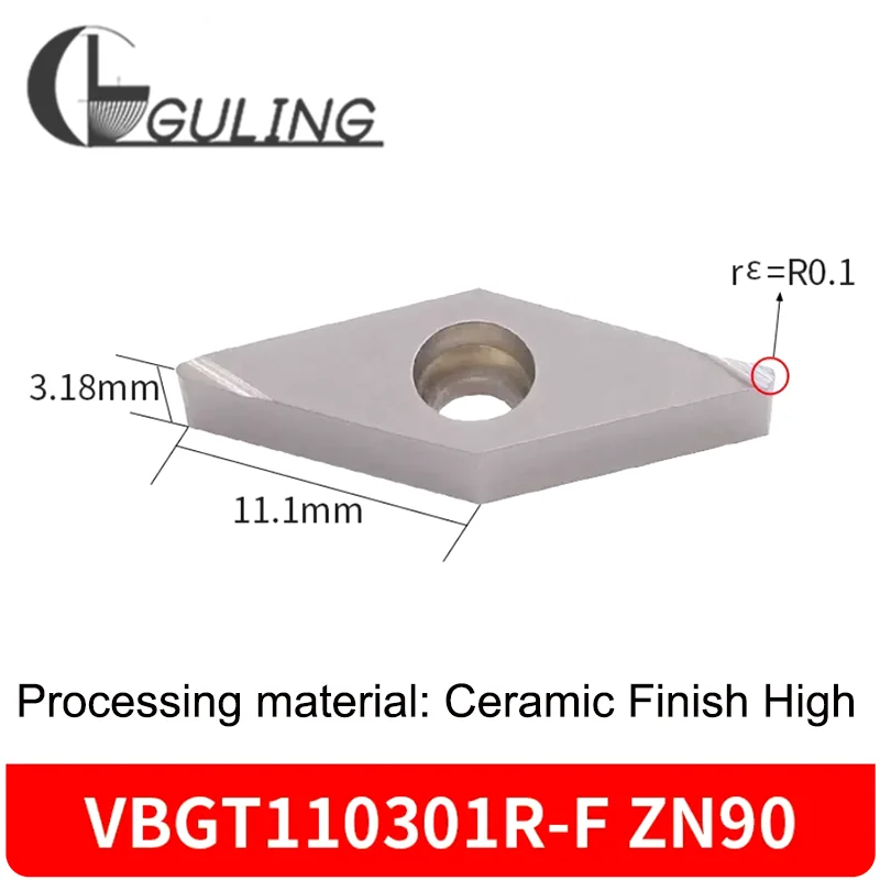 

GULING Cylindrical Finishingt Turning Insert VBGT110302R L-F Automatic Lathe Core Machine Alloy Coated Precision Carbide Inserts