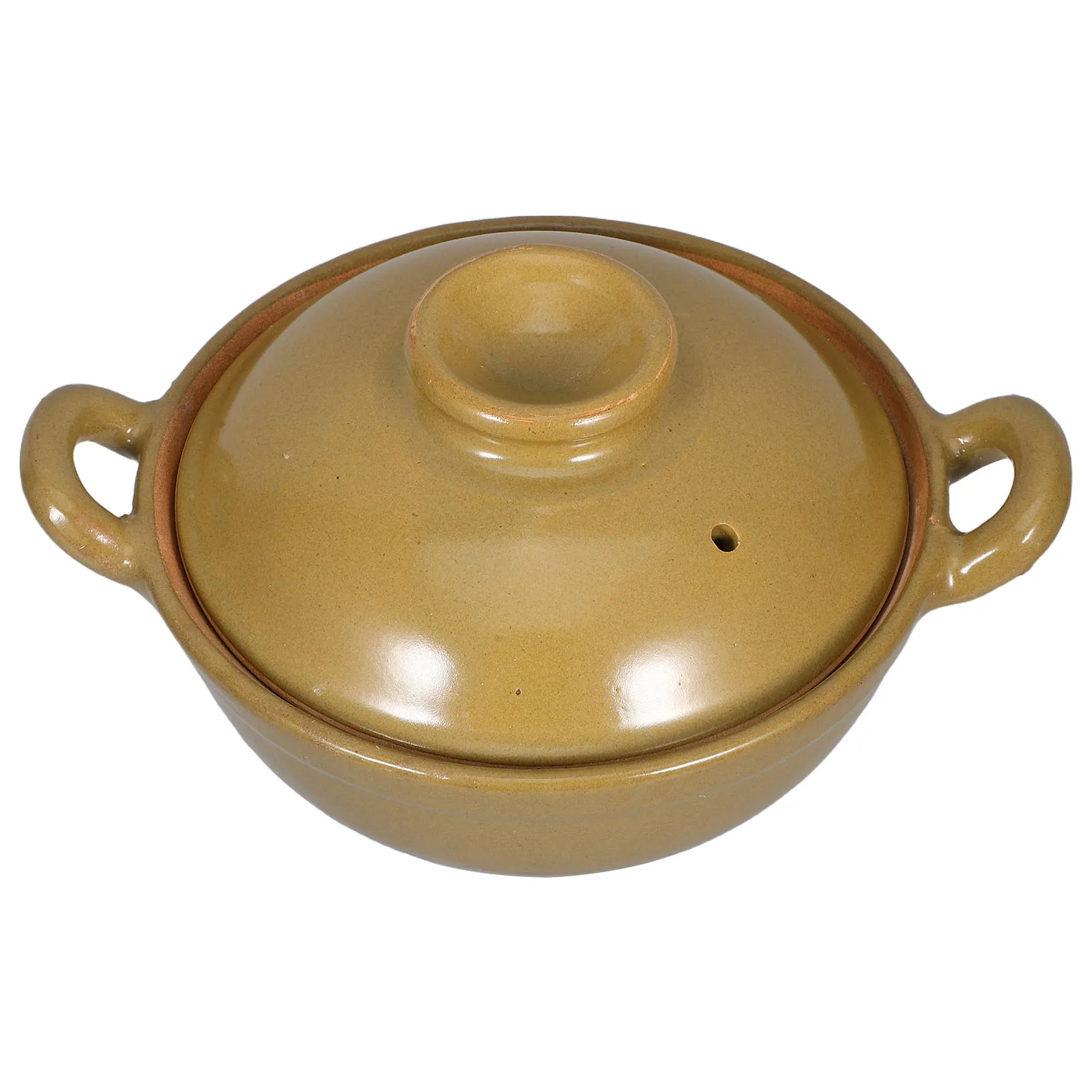 

Food Stew Pot with Lid Multi Functional Pottery Clay Casserole for Gas Saving Slow Cooking Soup Rice Casserole Cooking Pot