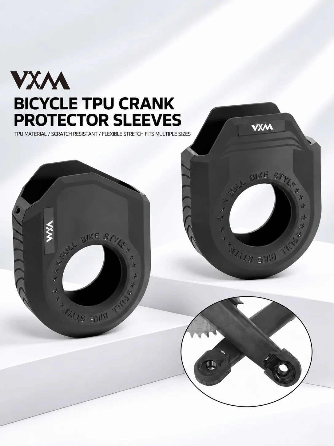 Cubierta protectora para manillar y eje de pedal de bicicleta de montaña y carretera, fabricada en TPU, resistente a los arañazos, protege la pintura y es impermeable.