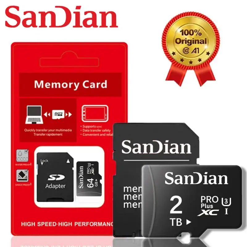 2TB Memory Card A2 Class 10 V30 TF Card 1TB Mini SD Card 512GB High Speed Micro TF SD Card 256GB For Nintendo Switch