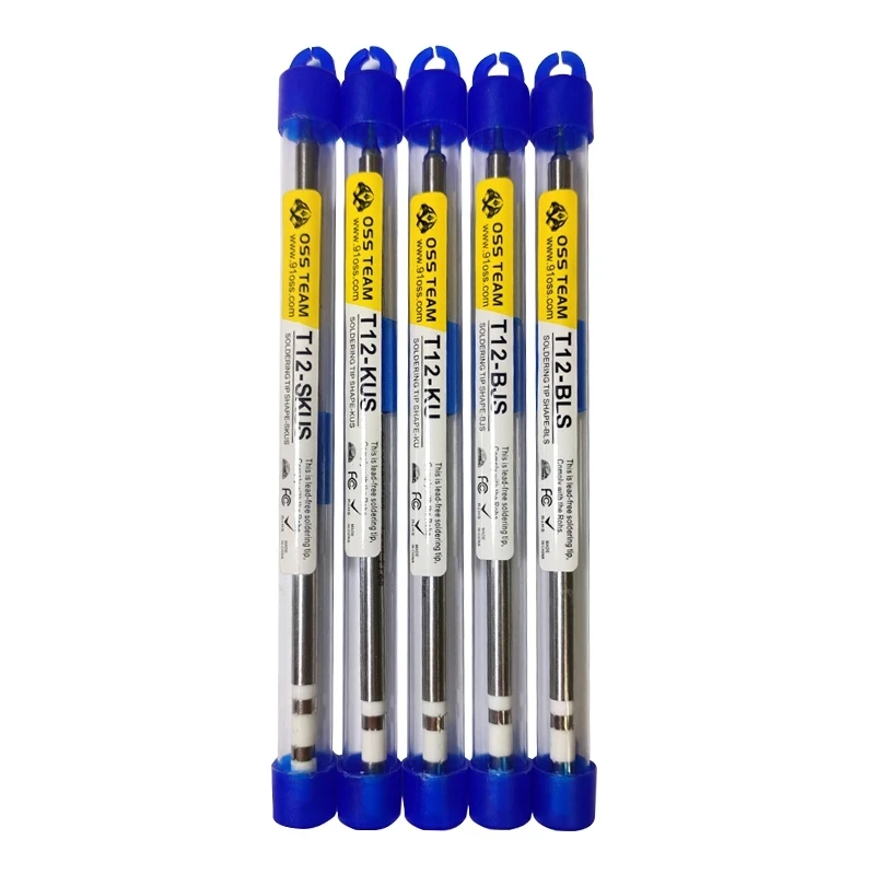رأس مكواة لحام OSS T12-X، قلب تسخين T12، BLS BJS، SKUS، KU، KUS، BL، IS لـ HAKKO T12، Quicko T12، محطة لحام OSS #4