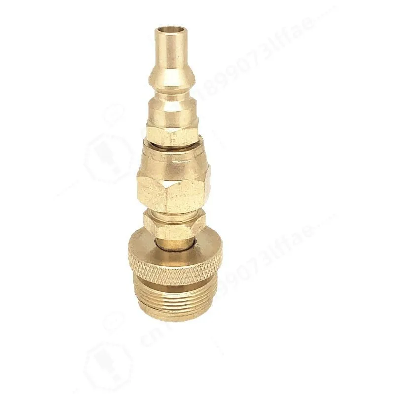 1/4 Inch Quick Connect Adapter, 3/8 Inch Propane Tank Fitting, Gas Cylinder Connector for 1LB Gas Bottle Outdoor Camping Supply