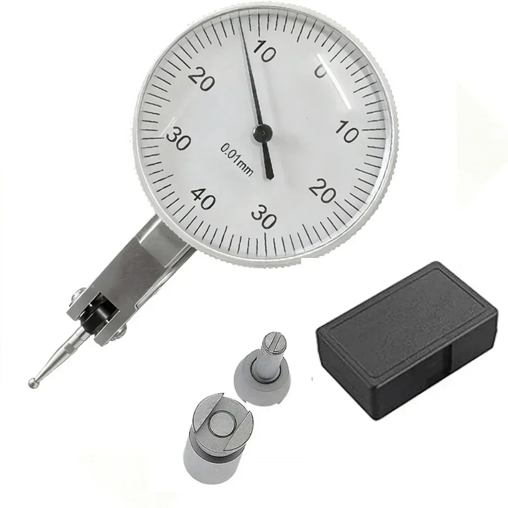 1pc Lever Dial Gauge 0-0.8mm Dial Indicator Accurate Measurement Tool For Mechanical Engineering Instrument Parts