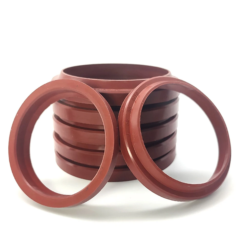 J-Type Dustproof Fluorine Rubber Hydraulic Oil Seal Dustproof Brown Sealing Ring Resistant High Temperature ID18-300mm TH 5-14mm