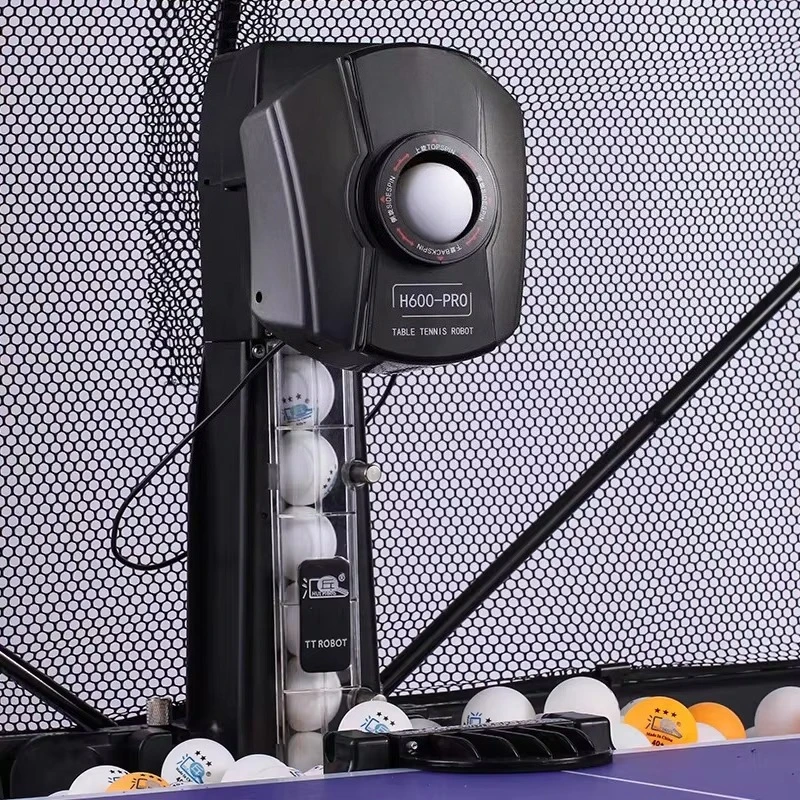 Huipang H600-PRO Machine à balles de Tennis de Table pliante d'intérieur Robot de Tennis de Table automatique
