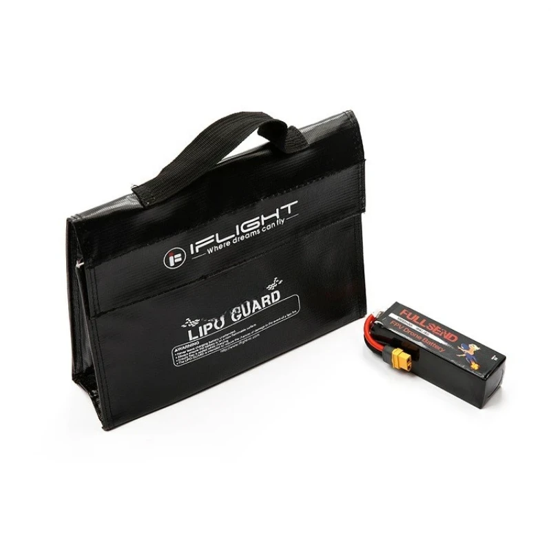 IFlight LIPO Fireproof and Explosion-Proof Safe Transport Bag, Safe and Portable Bag 240X65X180mm 240X70X170mm 255X115X170mm