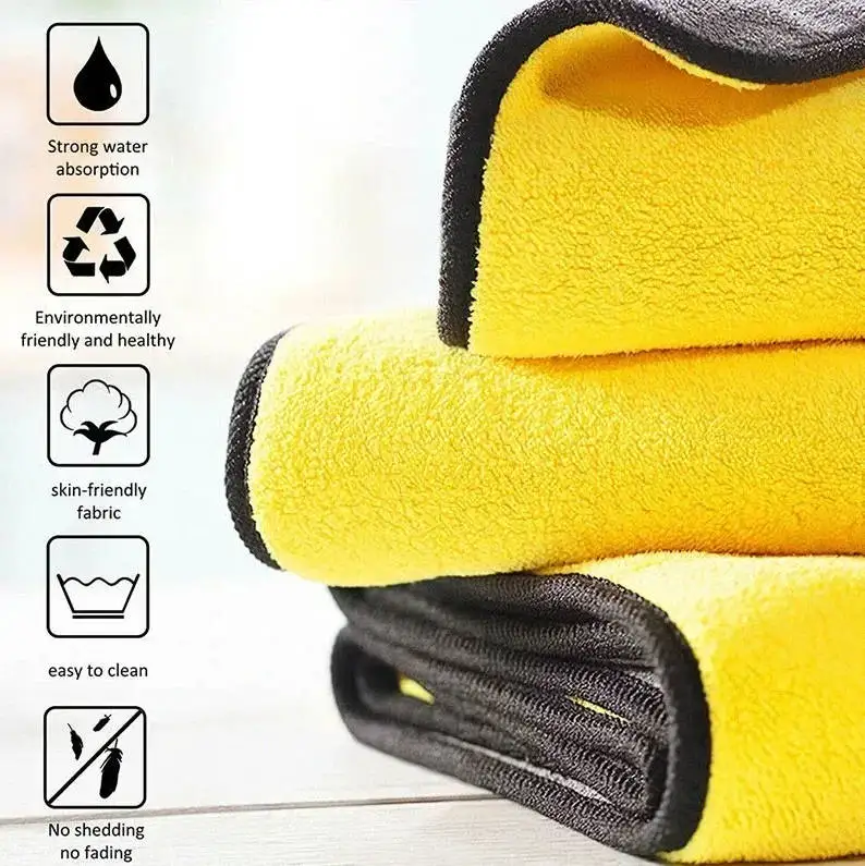 Microfiber Cleaning Towel Car Cleaning Cloths Professional Detailing Car Drying Microfiber Towel Wash Towel Accessories