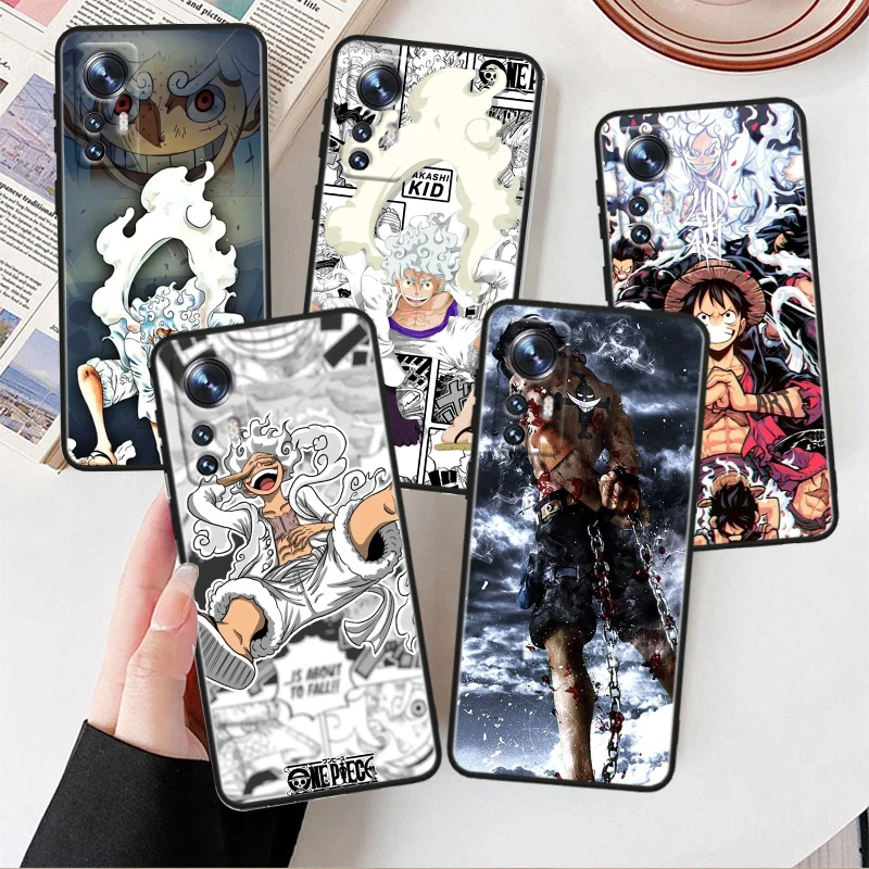 O-One Pieces Luffys For Xiaomi Mi 13 12T 12S 12X 11i 11X 11T Play HyperCharge Lite Ultra Pro Black Soft Phone Case